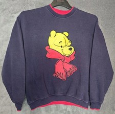 Vintage Winnie The Pooh jumper mens Medium Disney Store 90s Cotton Blend Sweater