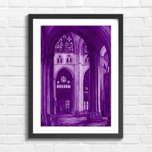 Cathedral interior with - cathedral,