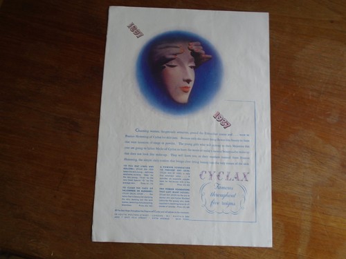 Vintage advert cyclax - ,