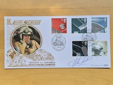 John Surtees - Two Wheels, Four Wheels, F1 World Champion FDC, signed 1996