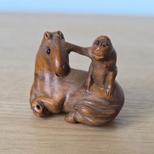 Finely Carved Wood Japanese