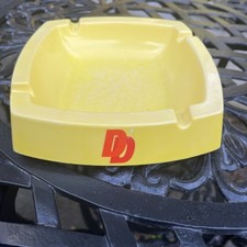 Vintage Double Diamond Yellow Square Ashtray 