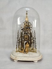 Scott Memorial Antique Single Fusee Skeleton Clock