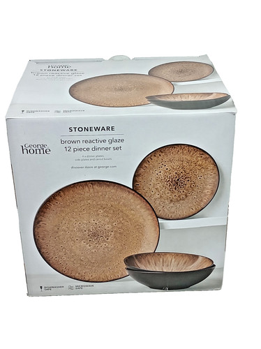 Dinner set piece brown - -,