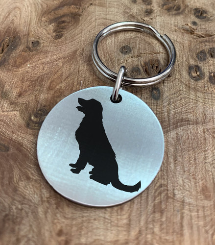 Dog breed keyring keychain fob - breed,