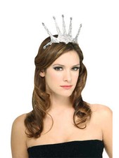 Silver Snow Queen Tiara Headband - Costume Accessory Fancy Dress Up Princess