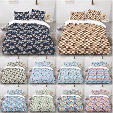 NEW Disney Bedding Mickey Mouse Printed Pillowcase Duvet Cover Sheet 3 Piece Set