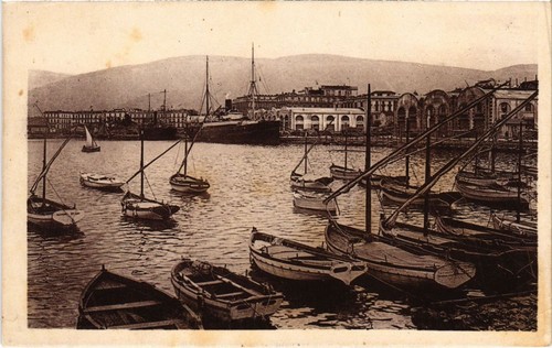 Old postcard algeria bone - old, ak
