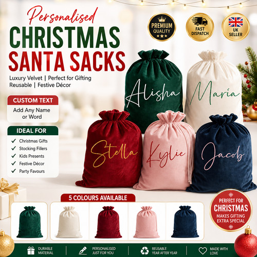 Personalised santa sack - personalised,