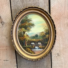 Original Vintage Oval Oil