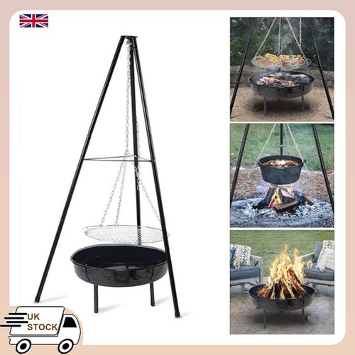Steel tripod outdoor fire - steel, pit