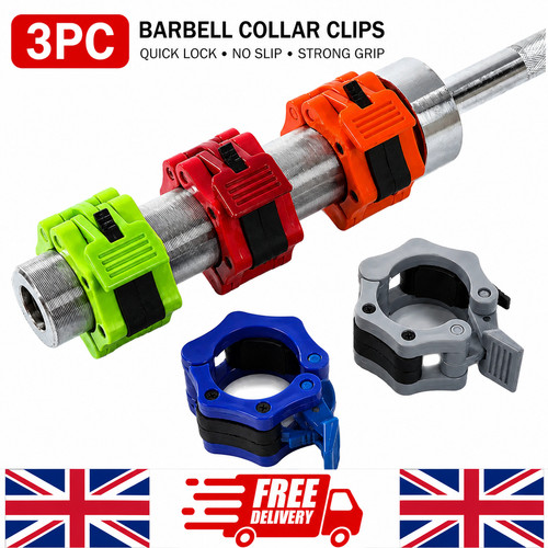 Inch olympic barbell clamps - 2,