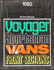 1980 Dodge Van Shop Manual