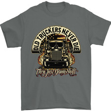 Old Truckers Never Die Lorry Driver Lorries Mens T-Shirt 100% Cotton