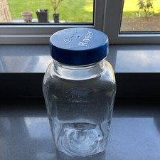 VINTAGE LARGE  CADBURYS ROSES GLASS SWEET SHOP SWEET STORAGE JAR