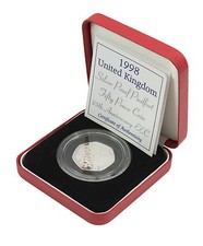 Silver Proof Piedfort 50p Fifty Pence  Royal Mint Boxed and COA Choice of Date