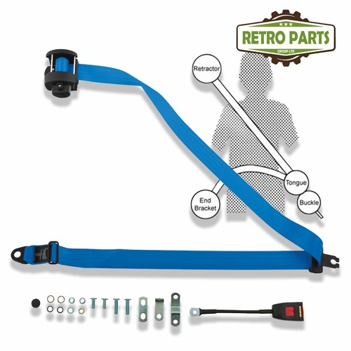 Classic car inertia seat - car, belt