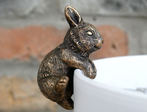 Rabbit pot hanger resin - rabbit,