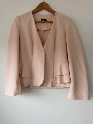 Topshop blush pink peplum - pink,