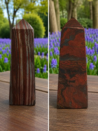 Iron tiger eye crystal tower - iron,