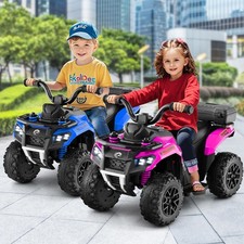 6V Kids Electric Quad Bike Battery Powered Ride on ATV Spray Function Horn Music