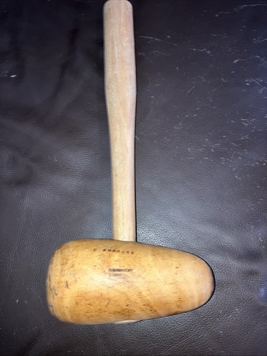Vintage wooden bossing mallet - vintage,