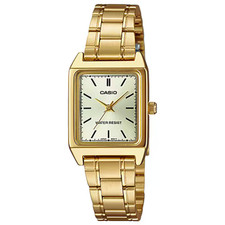 Casio Women Gold-Tone Quartz 22mm Watch LTP-V007G-9EUDF