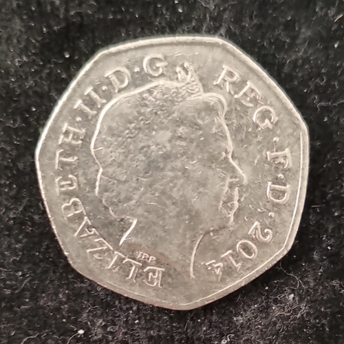 2014 50p fifty pence - 2014,