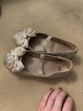 H&M Girls Gold Bow Glitter