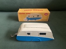 Dinky 190 Blue & Cream Die-cast Caravan Model in Original Box - Excellent