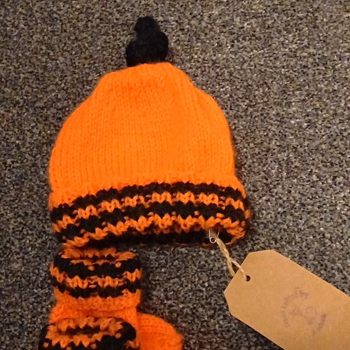 Halloween hand knitted newborn