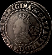 Elizabeth I 1567 Sixpence, mm