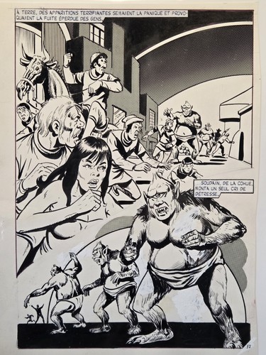 Original published comic art - comic,