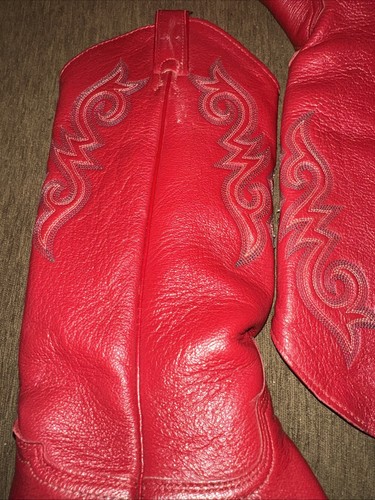 Justin red leather - justin,