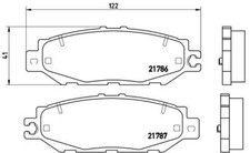 BREMBO P 83 036 Brake Pad Set, disc brake for LEXUS,TOYOTA