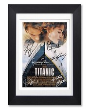 Titanic movie signed poster - titanic,