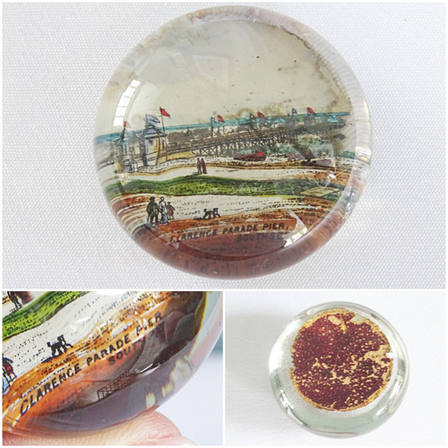 Antique souvenir paperweight - souvenir,