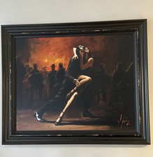 Fabian Perez limited edition Large Framed Tango In With White Shoes. RRP £5195.