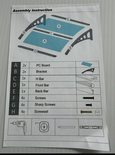 Wall mounted door canopy - wall-mounted,