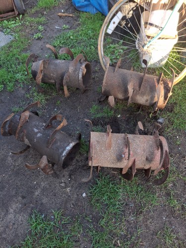 Old vintage rotovator - old,