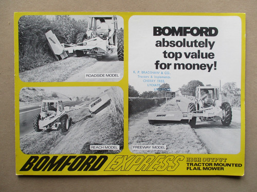 Vintage bomford mower brochure - mower,