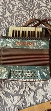Alvari Vintage Piano Accordion Small, Green/Silver Marble
