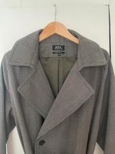A.P.C Grey Trench Coat Size UK
