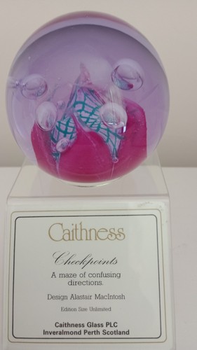 Caithness crystal paperweight - crystal,