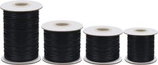 Handi Stich Black Waxed Jewellery Making Cord (4 Sizes) - 0.5/1/1.5/2mm Thick