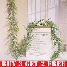 6FT Artificial Eucalyptus Garland Hanging Rattan Vine Ivy Wedding Flower Decor