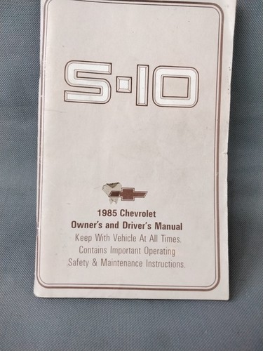 1985 chevy pickup owner - pickup, owner's