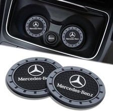 2Pcs Car Cup Mat Holders Mercedes Benz C E S M Series GLK CLA AMG Accessories