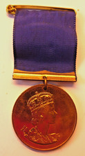 Queen Elizabeth II Coronation Cased Bronze Medal of Royal Barge 1953