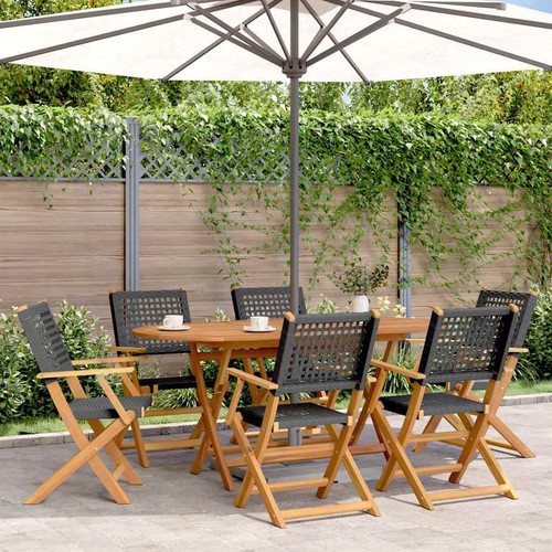 Folding chairs pcs - folding, black